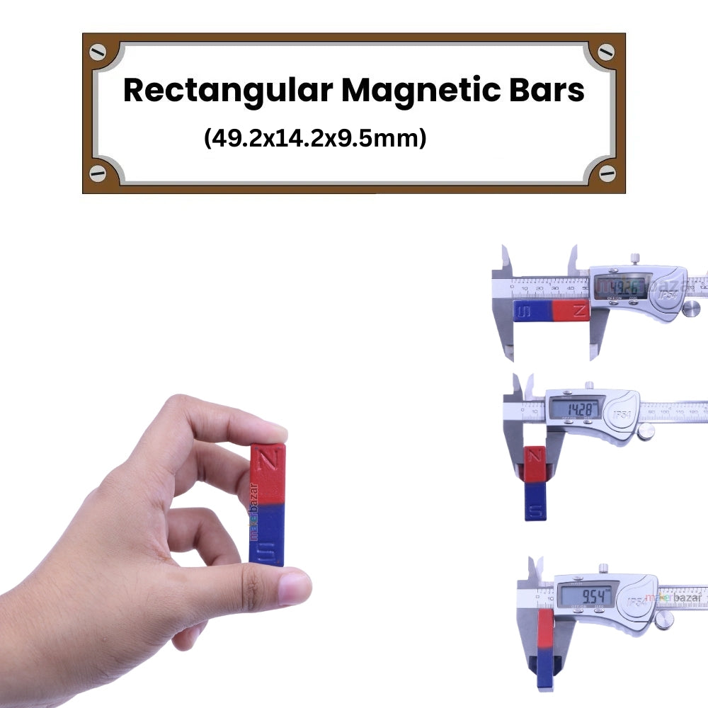 North-South Rectangular Pole Magnetic Bars