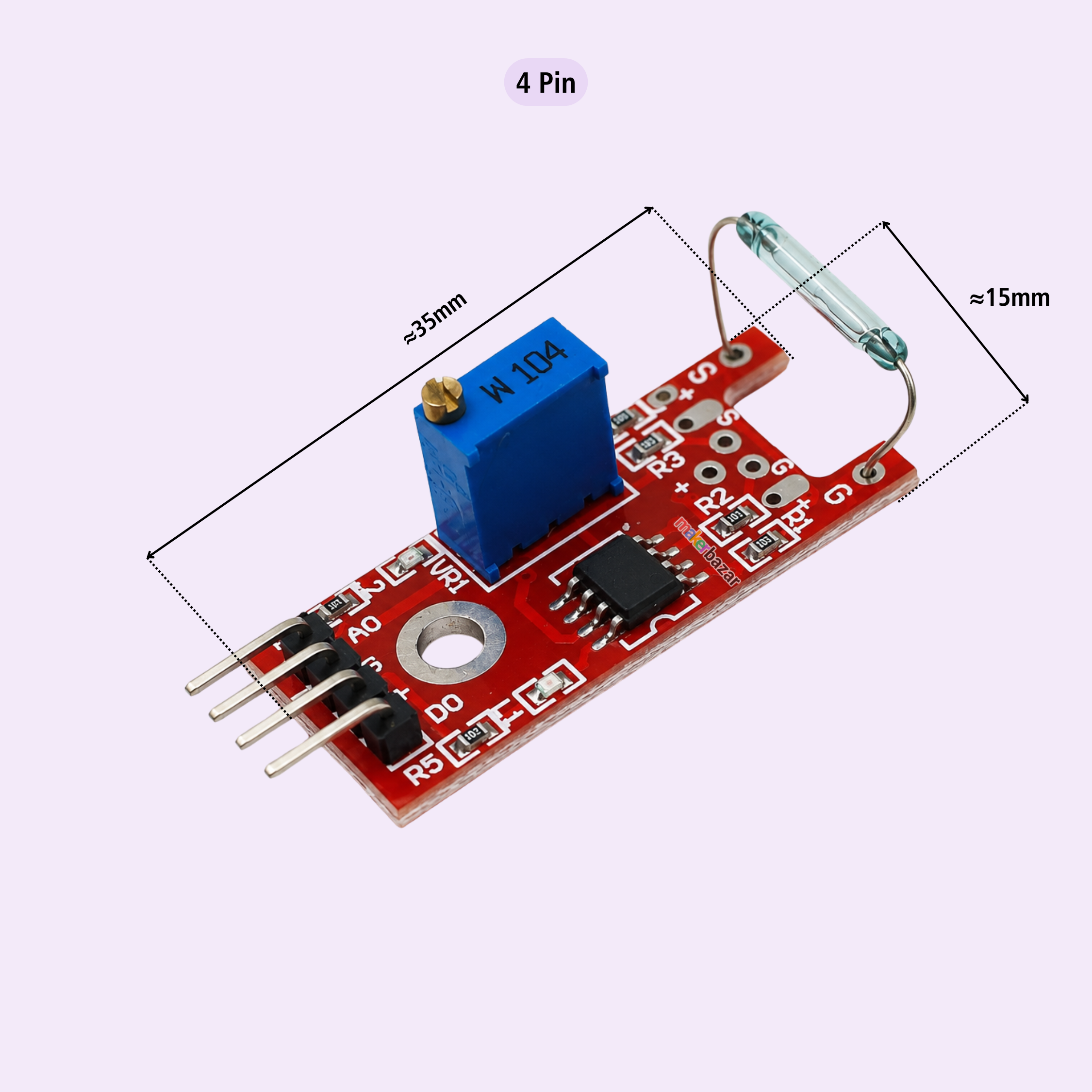 Magnetic Reed Switch Sensor Module