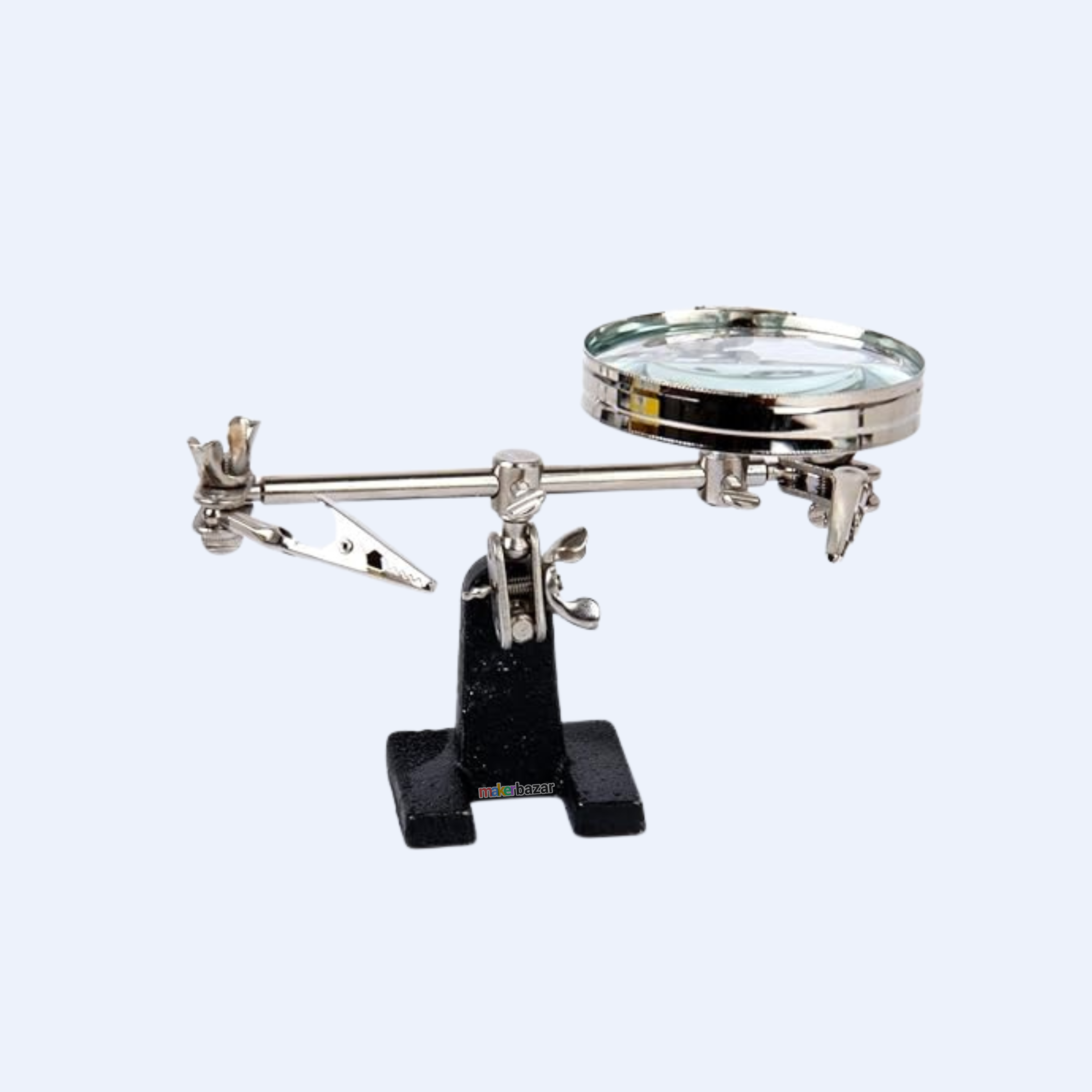 Helping Hands Magnifier Stand with Dual Adjustable Alligator Clips