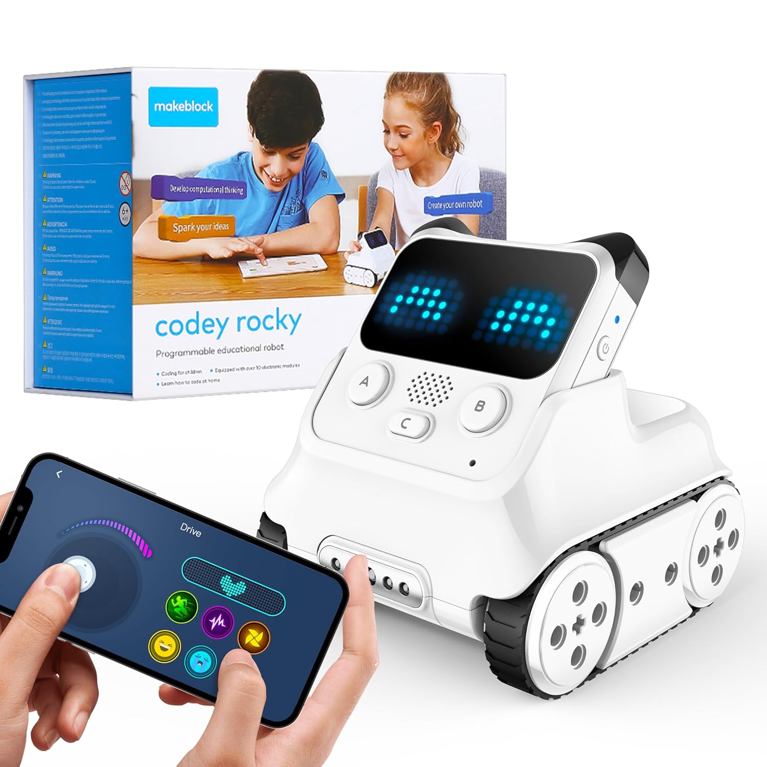 Makeblock Codey Rocky: Smart Robot Toy for Interactive Playing and Learning