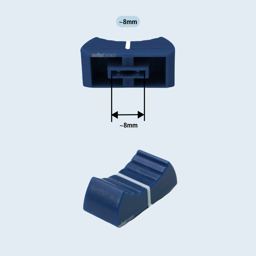 Fader Knob Touch Sensitive Slider Ribbed Mixer Potentiometer Cap