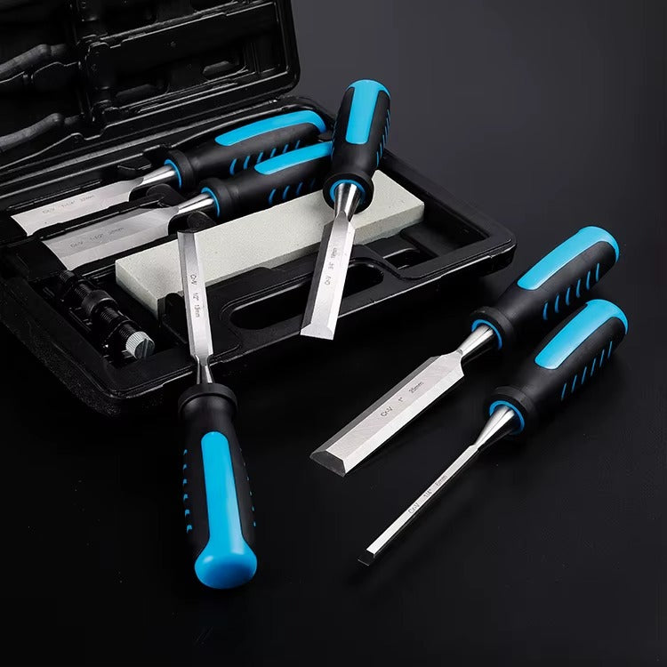 8-Piece Chisel Set with Sharpening Stone