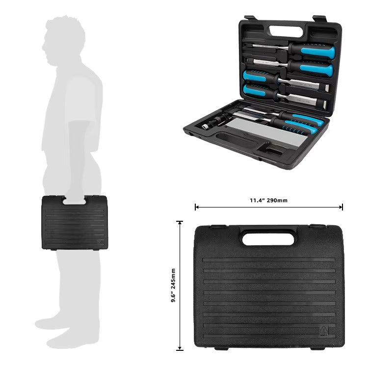 8-Piece Chisel Set with Sharpening Stone