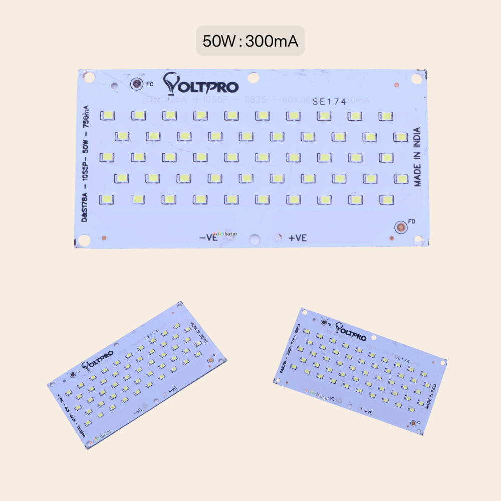 50W White Metal Core LED MCPCB