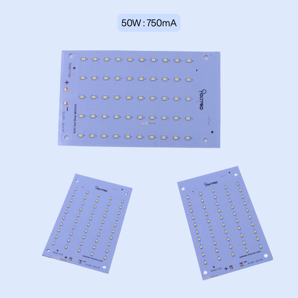 50W White Metal Core LED MCPCB