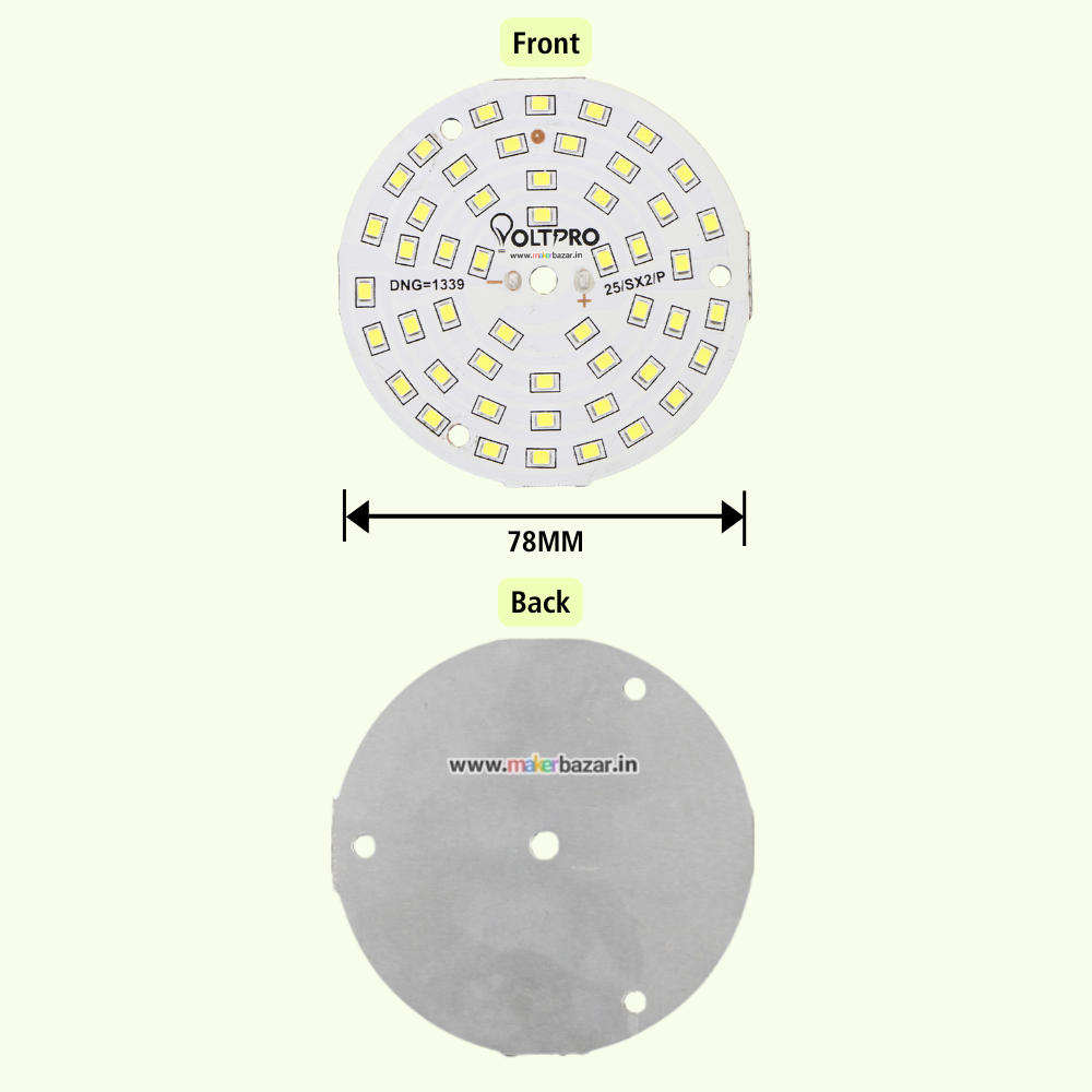 50W White Metal Core LED MCPCB