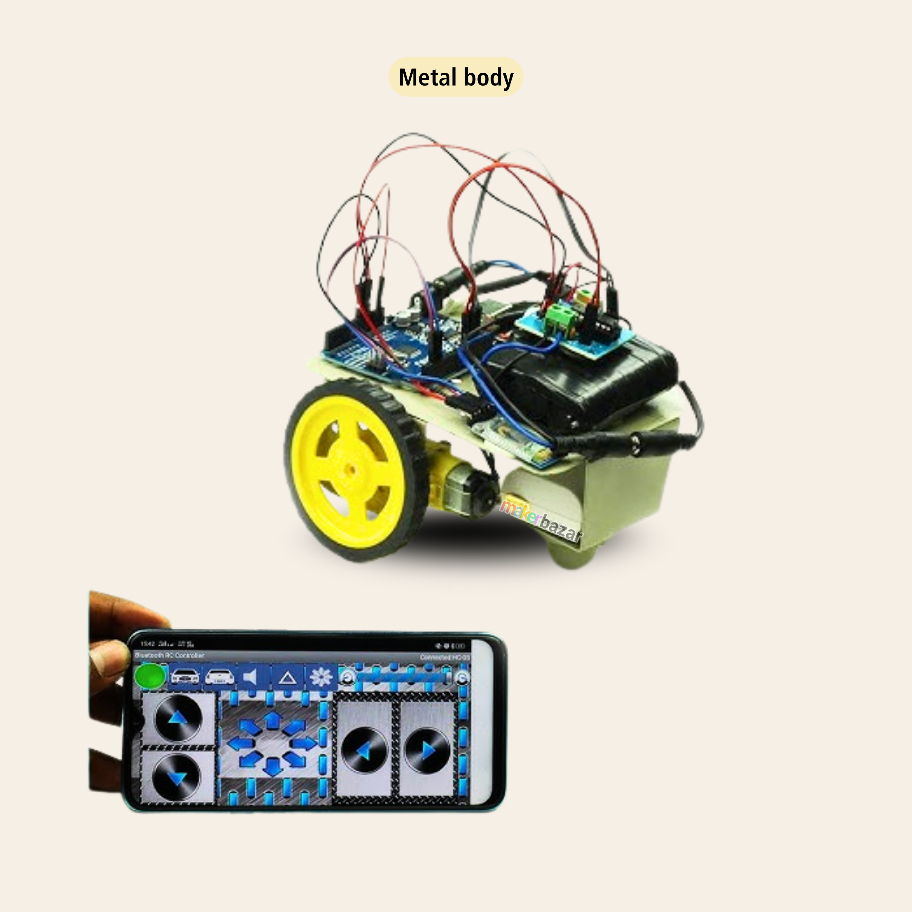 DIY Bluetooth Controlled Arduino Robot Kit