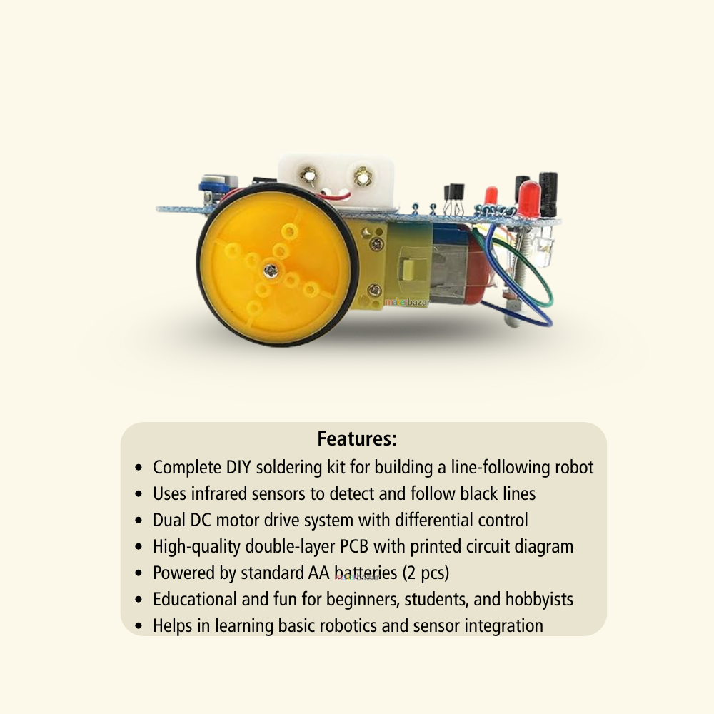 DIY D2-1 Intelligent Line Follower / Tracing Car Kit