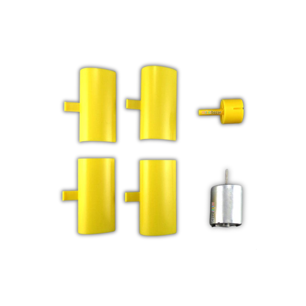 DIY Mini Vertical Axis Wind Turbine Generator Kit with Motor