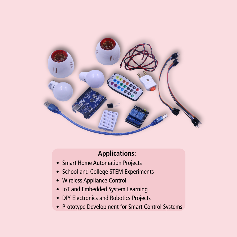 DIY Remote Control Home Automation Kit – Arduino Based Smart Wireless Switching Project Kit