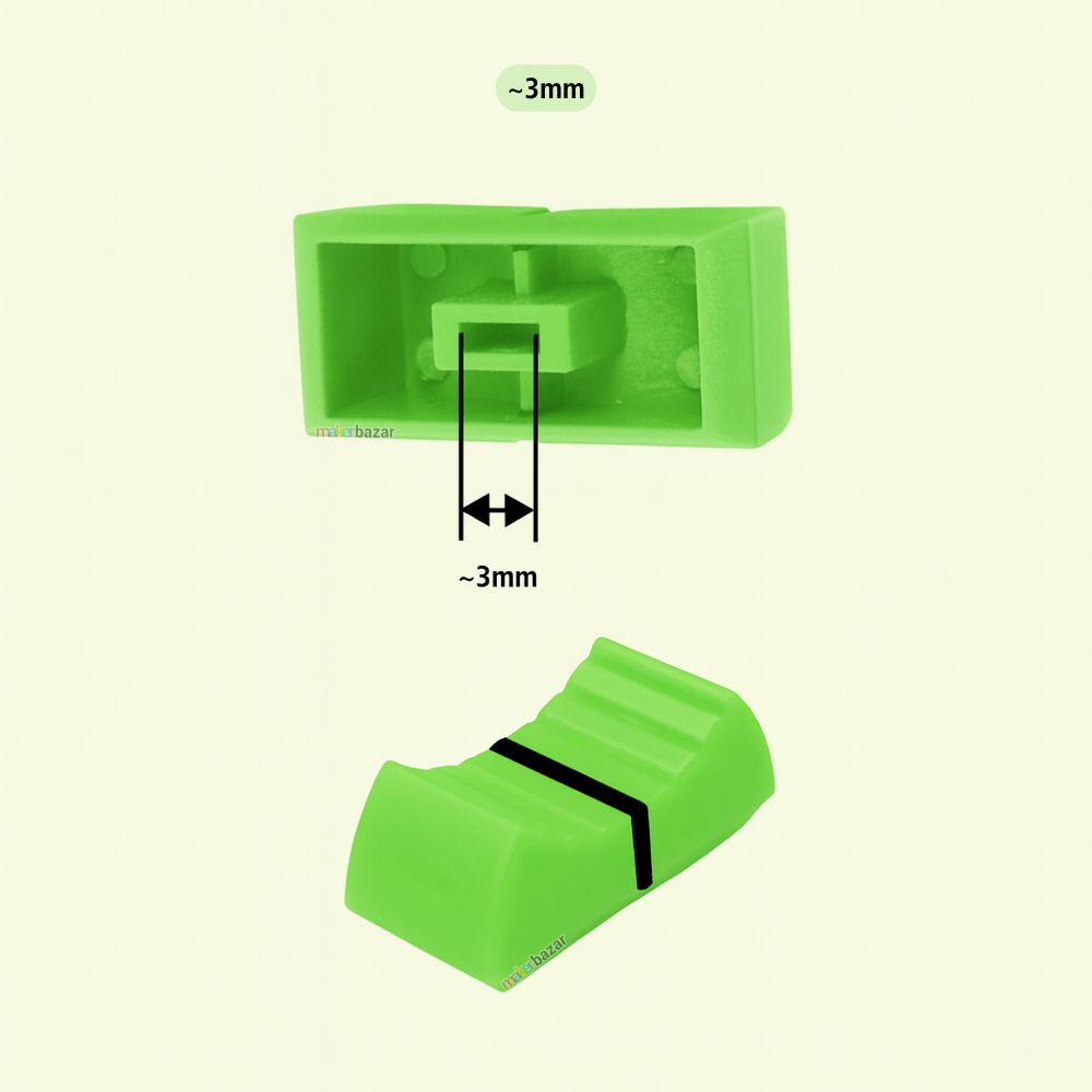Fader Knob Touch Sensitive Slider Ribbed Mixer Potentiometer Cap