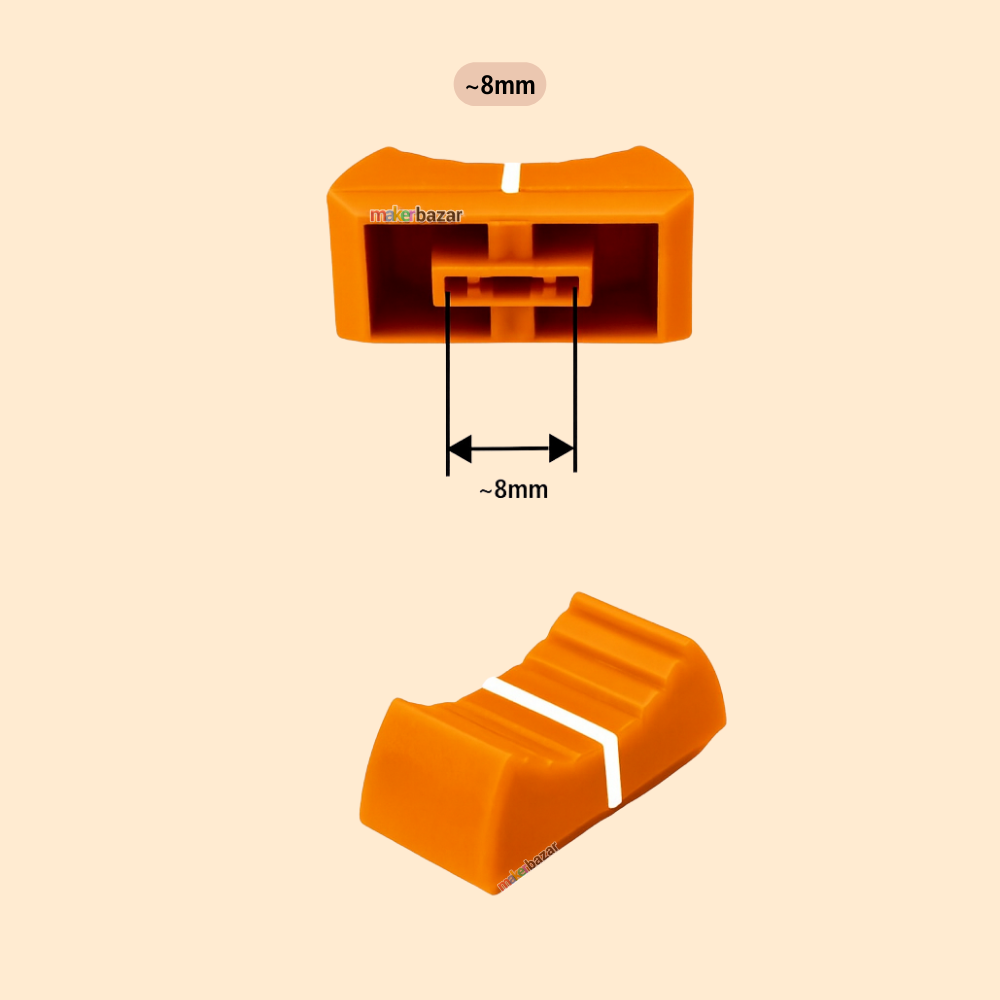 Fader Knob Touch Sensitive Slider Ribbed Mixer Potentiometer Cap