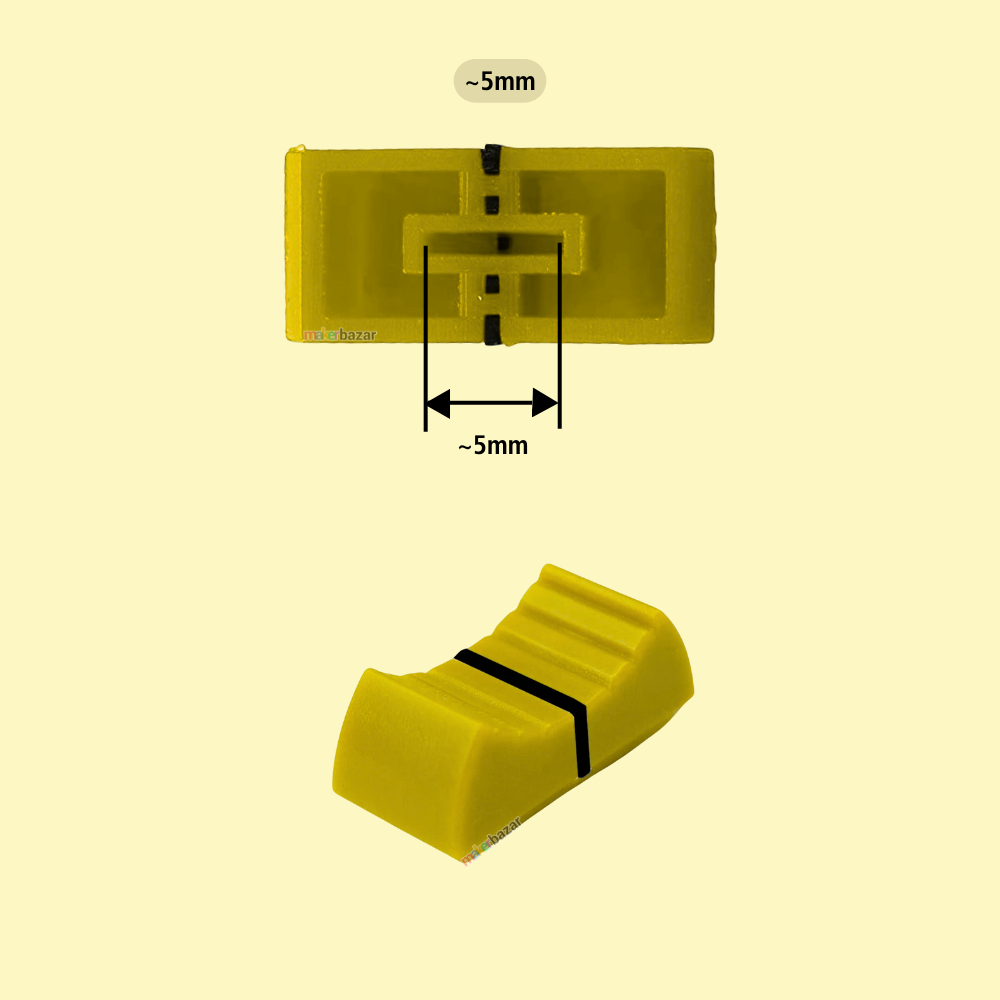 Fader Knob Touch Sensitive Slider Ribbed Mixer Potentiometer Cap