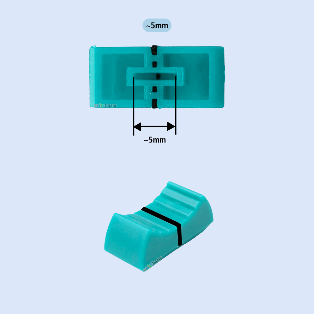 Fader Knob Touch Sensitive Slider Ribbed Mixer Potentiometer Cap