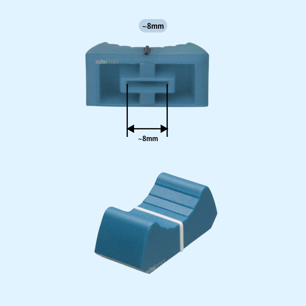 Fader Knob Touch Sensitive Slider Ribbed Mixer Potentiometer Cap