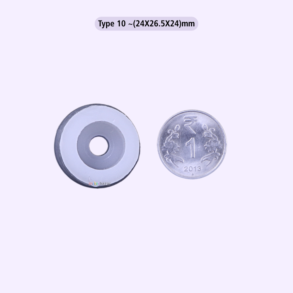 Plastic Furniture Buffer – White Protective Leg Caps (Multiple Sizes)