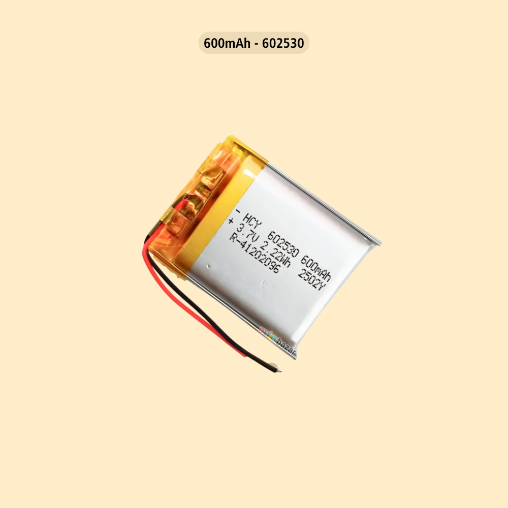 Generic: 3.7V 600mAh Lithium Polymer Battery