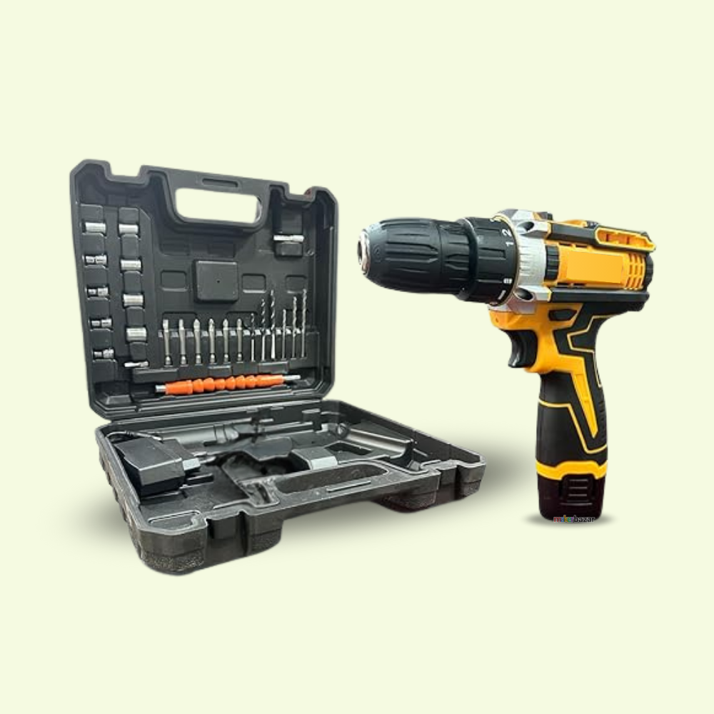 Professional 12V Cordless Drill Driver with Dual Battery | 27-Piece Kit