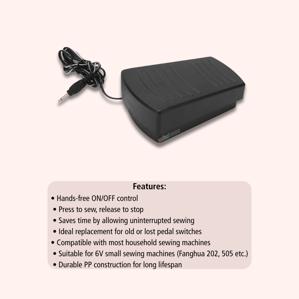 Sewing Machine Electronic Foot Control Pedal