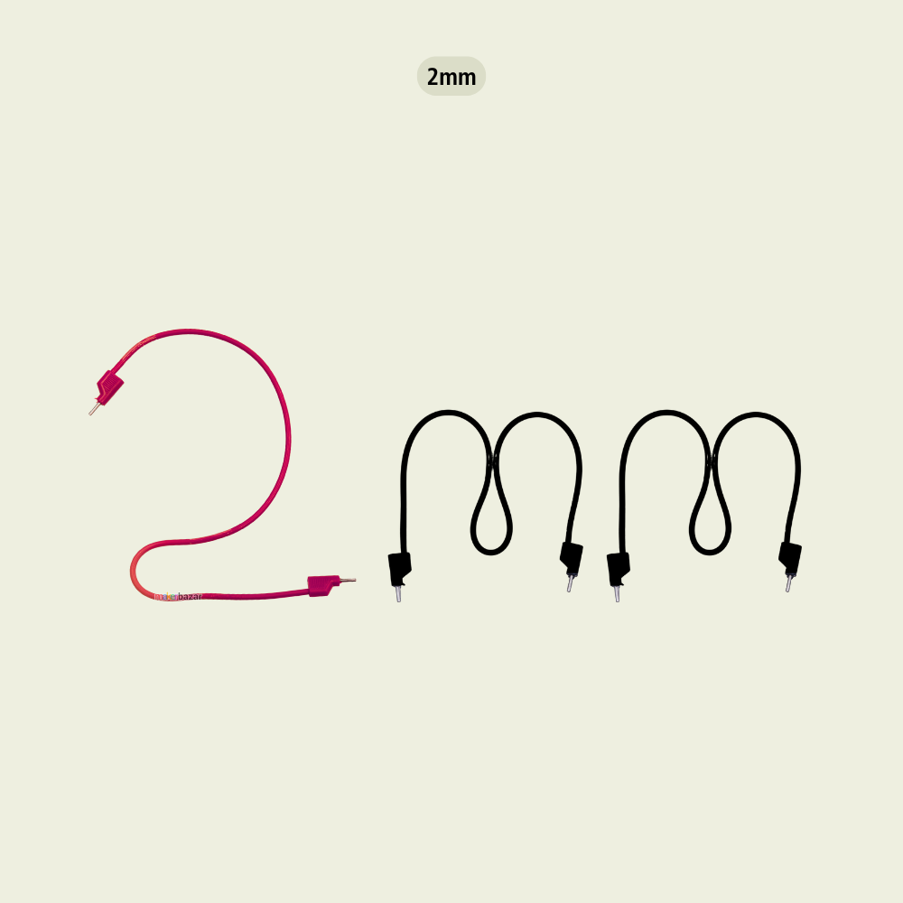 Stackable Banana Plug Male to Male Connector Probe (Pair)