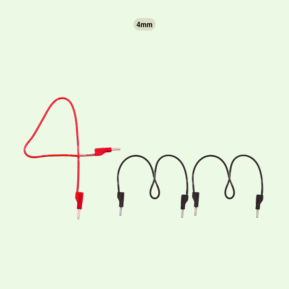Stackable Banana Plug Male to Male Connector Probe (Pair)