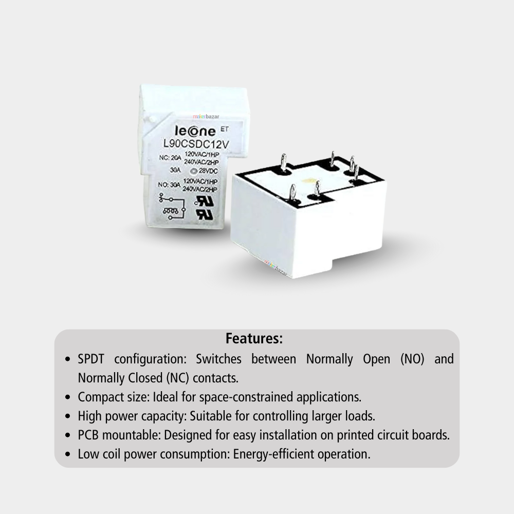 T90/L90 30A Relay SPDT