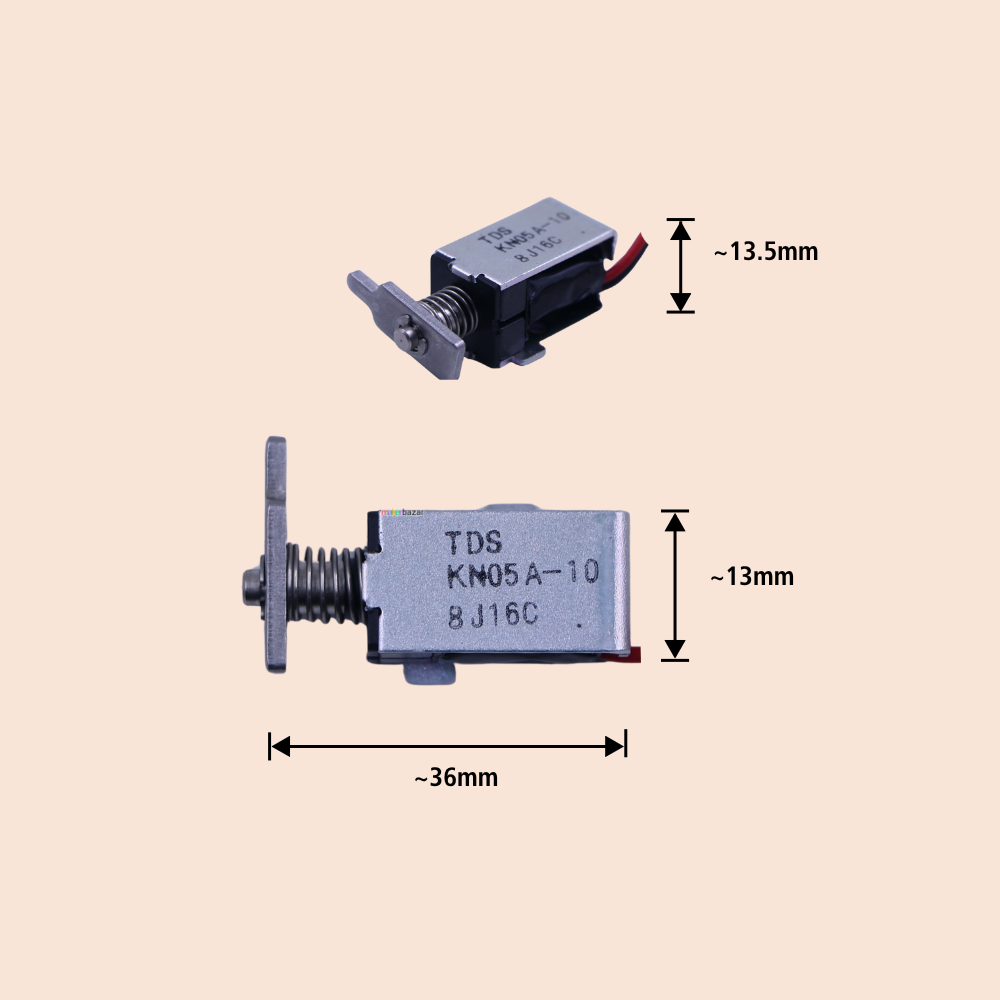 TDS-KN05A-10 DC Mini Push-Pull Solenoid Electromagnet – 5V/12V/24V