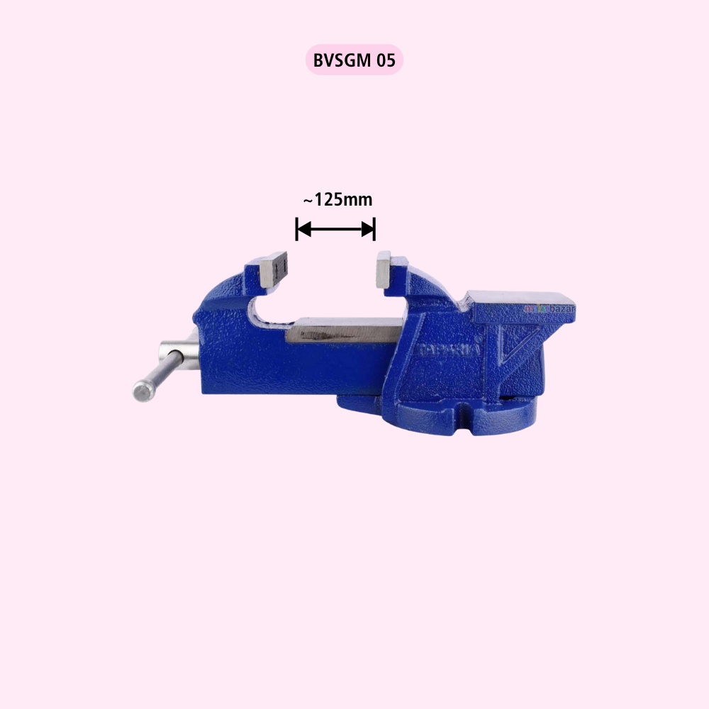Taparia BVSGM Bench Vice Fixed Base – Heavy Duty