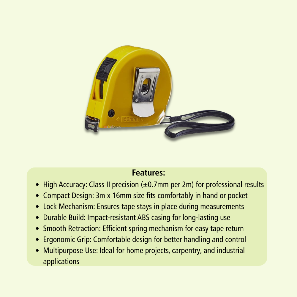 Stanley Eco Short Measuring Tape with Lock