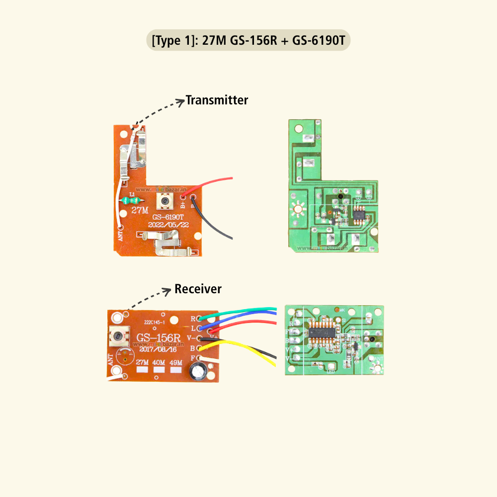 4CH RC Remote Control Wireless Transmitter and Receiver Circuit Board