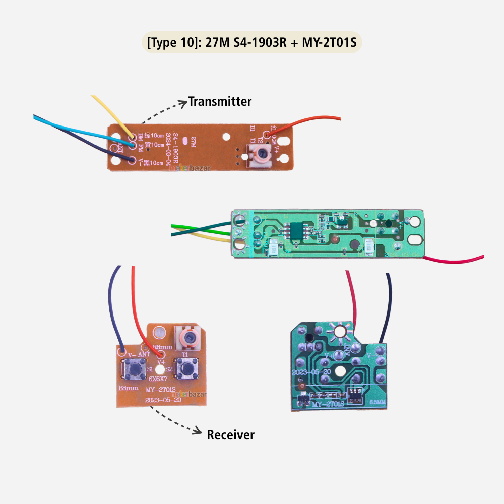 4CH RC Remote Control Wireless Transmitter and Receiver Circuit Board