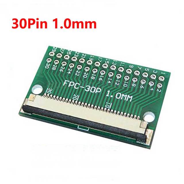 FFC / FPC Adapter Board 1mm to 2.54mm Soldered Connector