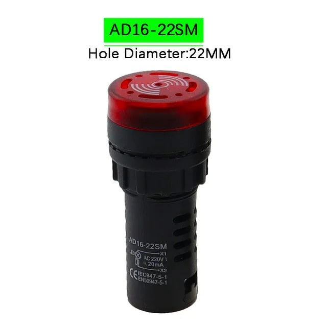 AD16 LED Signal Indicator With Built-in Buzzer