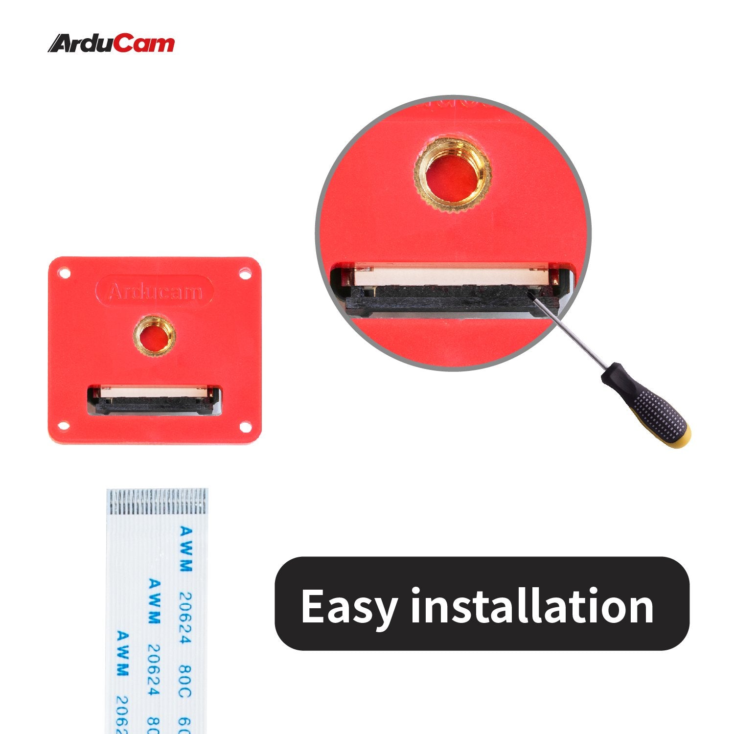 Arducam IMX219 1080P Raspberry Pi Camera Module with ABS Case