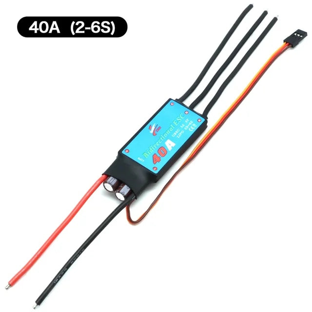 Bidirectional Brushless ESC with UBEC for RC Boat Car Pneumatic Underwater Propeller