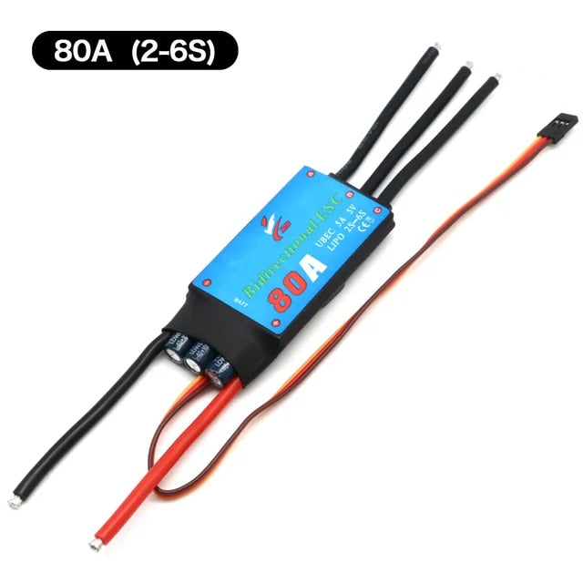 Bidirectional Brushless ESC with UBEC for RC Boat Car Pneumatic Underwater Propeller