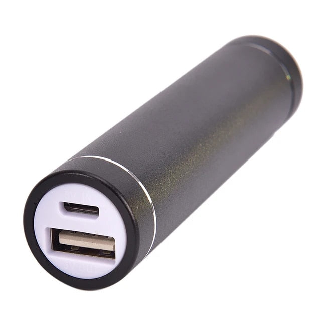 5V 1A USB Aluminium Body Power Bank Case for 18650 Battery