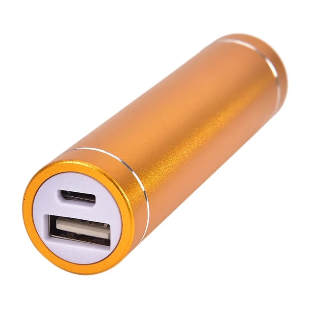 5V 1A USB Aluminium Body Power Bank Case for 18650 Battery