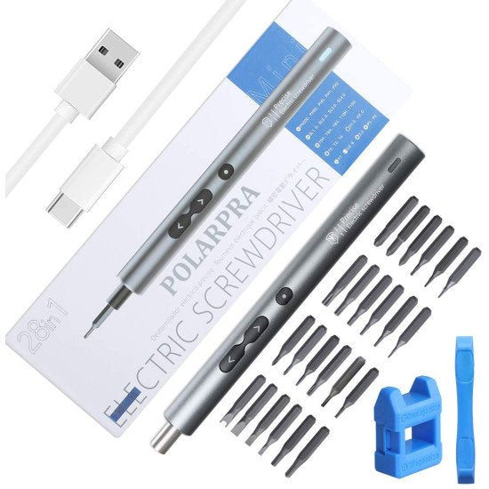28-in-1 Rechargeable Cordless Electric Mini Screwdriver Set
