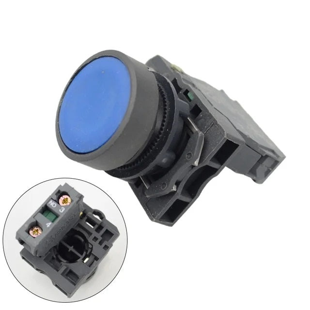 XB5 22.5mm Momentary Flush Push Switch Button Normally Open with ZBE-101 Contact Block