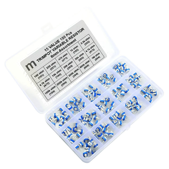 RM065 Horizontal Adjustable Resistor Assorted Kit