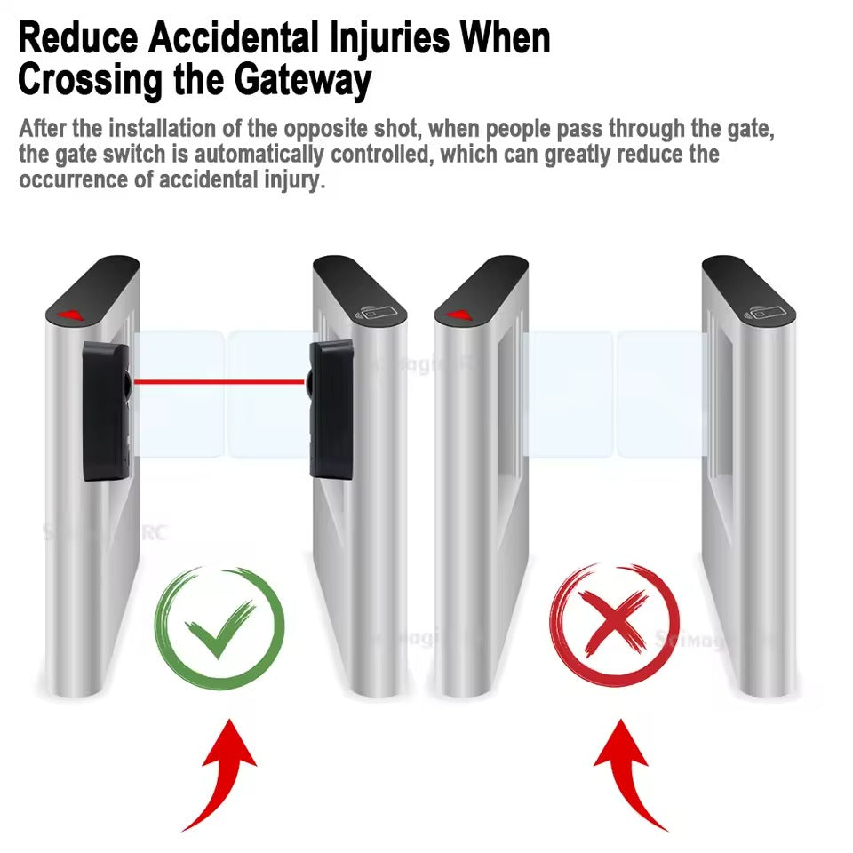 Waterproof Active Photoelectric Single Infrared Beam Sensor Barrier Detector