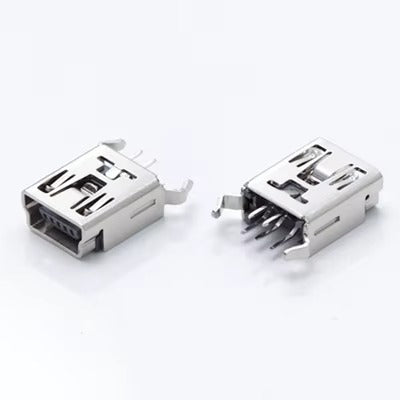Mini USB-B Female Connector 5-Pin