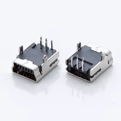 Mini USB-B Female Connector 5-Pin