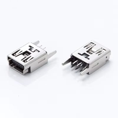 Mini USB-B Female Connector 5-Pin