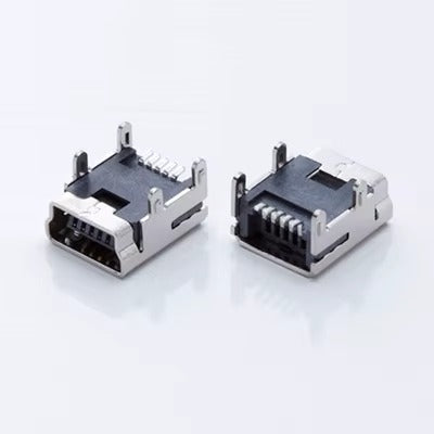 Mini USB-B Female Connector 5-Pin