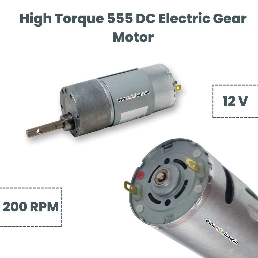 High Torque 555 DC Electric Gear Motor