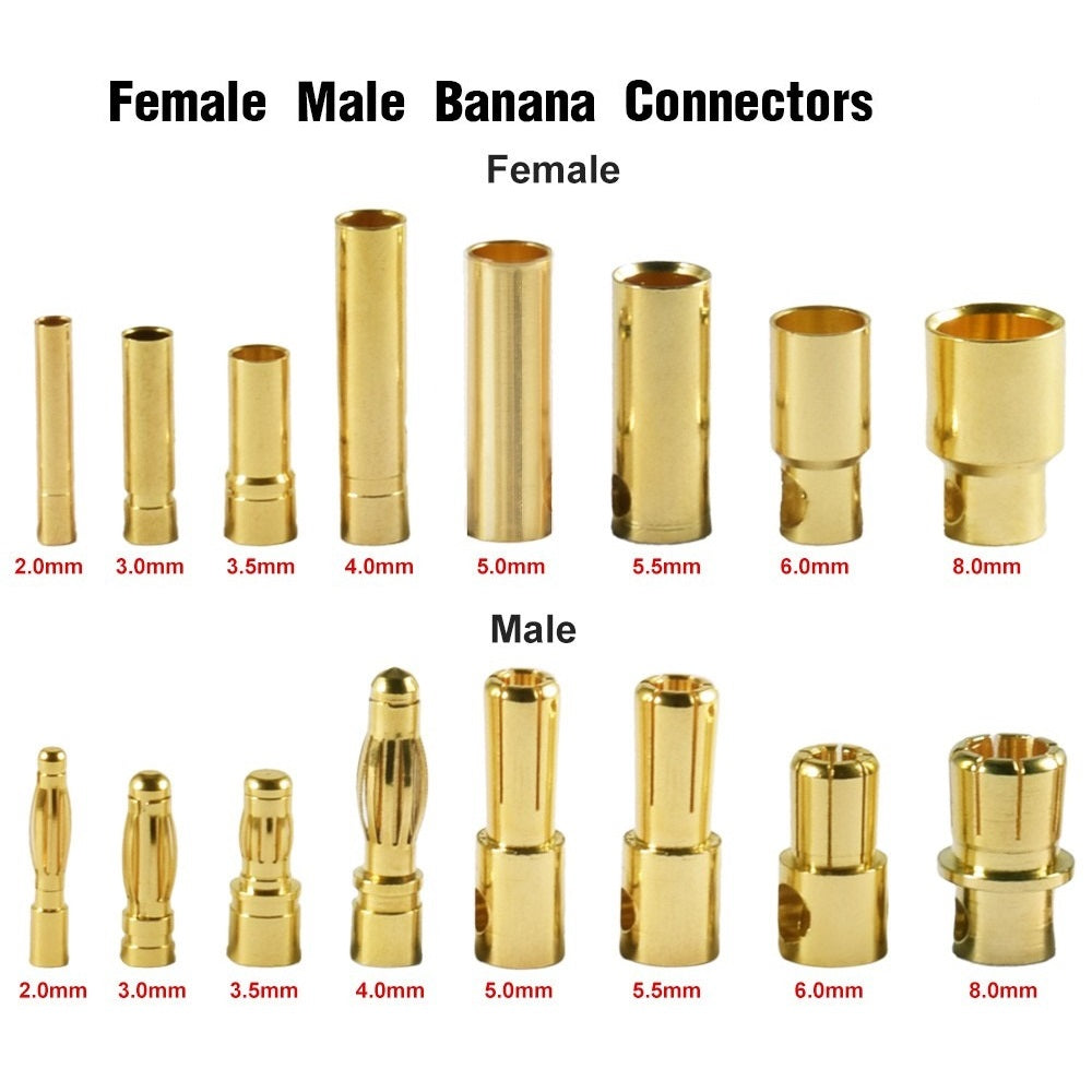 Golden Banana Bullet Connectors RC Plug
