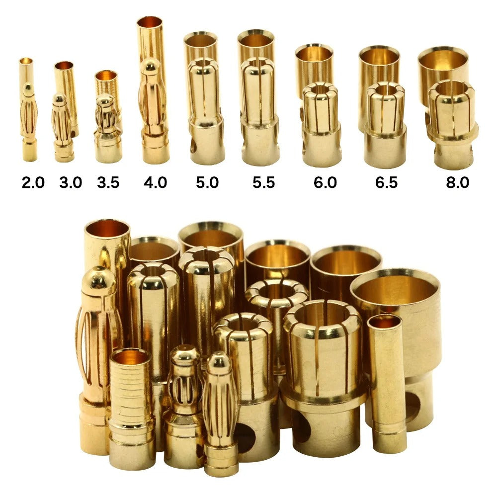 Golden Banana Bullet Connectors RC Plug