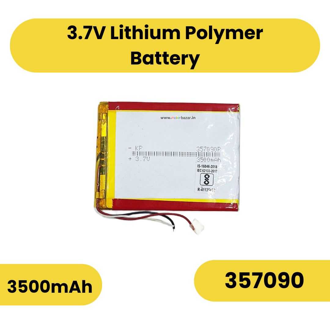 KP: 3.7V 3500mAh Lithium Polymer Rechargeable Battery